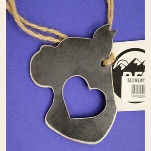 Metal Boxer Dog Ornament – New With Tag – Rustic Decor